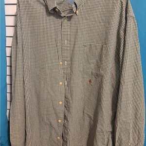 Tommy Hilfiger ✨ Men's Green Checkered Button Down Shirt